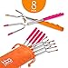 bbqstyle Marshmallow Roasting Sticks, Premium 45'' Extendable Rotating Telescoping Forks for Hot Dog and Smores, Special Safe and Healthy Cookware for Campfire, Camping and Bonfire, Set of 4