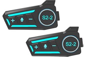 Motorcycle Intercom Headset USB C Interface Communication System AI Voice Assistant IP67 Waterproof Automatic Answer Noise Ca