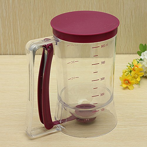 Cup Cake Batter Dispenser, SENREAL Pan Cake Cookie Cake Muffins Batter Dispenser Kitchen Easy Pour Kitchen Tool