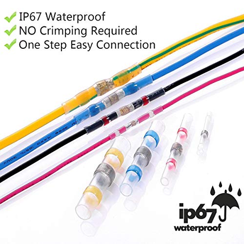 4 220PCS+Solder+Seal+Wire+Connectors