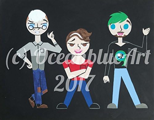 "Felix, Mark, and Jack" One Of A Kind Original Painting