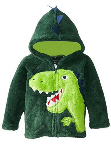 CM-Kid Little Boys Coral Fleece Hoodies Animals Winter Jacket Coats Outerwear