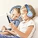 Kids Bluetooth Headphones Over Ear,Toinyo L8 LED Light up Foldable Wireless Stereo Headphones with Microphone for iPhone/iPad/Kindle/Laptop/PC/TV -Bluethumb 4