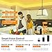 WiFi LED Strips Lights 32.8FT,IP65 Waterproof Smart LED Strip Kit RGB LED Strip Lights Music Sync, Voice Control Compatible with Alexa Echo, Google Assistant, Decoration for Home Garden Party Bar