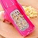 Longay Multifunction Stainless Steel Pressing Garlic Slicer Cutter Shredder Kitchen Tool (Red)