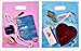Plastic Thank You Gift Bags with Die Cut Handles 12x15 Inch with 3 Inch Gusset (100) - Pink and Blue Glossy Pastels, Thick Poly - Retail Merchandise Shopping, Trade Shows - Quality Made - Bonus ebook