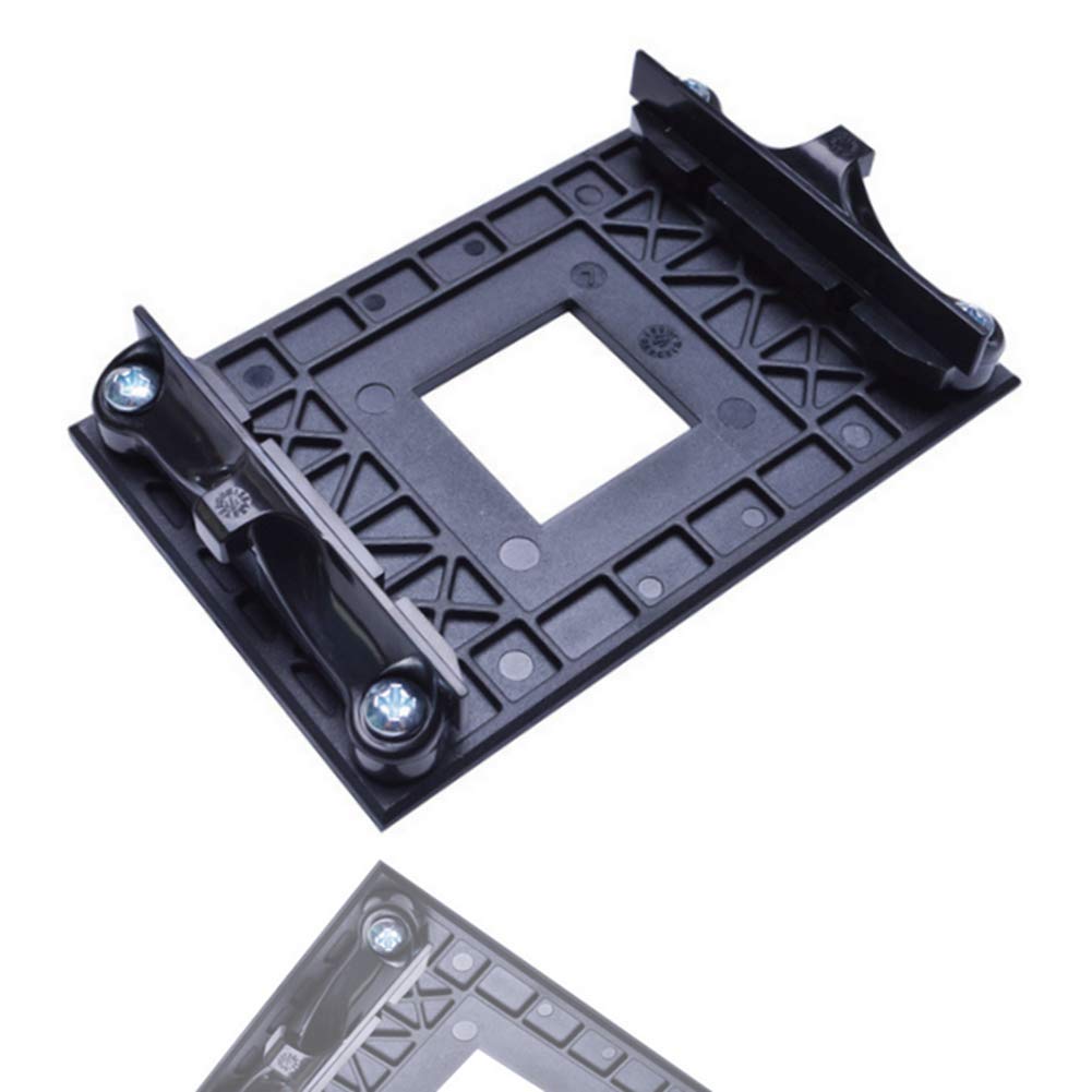 NMD&LR CPU Backplate, Plastic Backplane For Radiator Fan Bottom Shelf Suitable For AM4 AMD Bracket B350 X370 A320 Motherboard (BLACK)