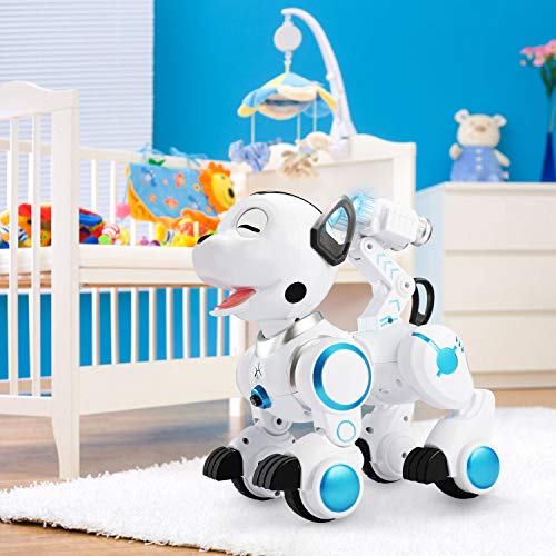 SGILE Robot Dog ,RC Dog Toy Interactive Intelligent Walk Sing Dance Programmable Robot Gift for Kids