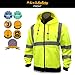 KwikSafety EXTENDED SIZING | PATROL Class 3 Fleece Hoodie | Premium Anti-Pill (No Fuzz Balls) Durable Zipper Construction Work Wear | 360° Hi Vis Reflective ANSI Compliant Safety Jacket | 2XL