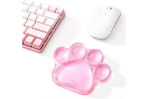 Arisase Cat Paw Wrist Rest Pad for Mouse Ergonomic Cute Wrist Rest Mouse Gel Wrist Support Cushion Pad Comfort Soft Hand Pain