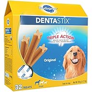 Pedigree DENTASTIX Large Dental Dog Treats Original, 1.72 lb. Pack (32 Treats)