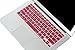 MOSISO Silicone Keyboard Cover Compatible with MacBook Air 13 inch A1466 A1369 2010-2017&Compatible with MacBook Pro 13/15 inch (with/Without Retina Display, 2015 or Older Version), Wine Red