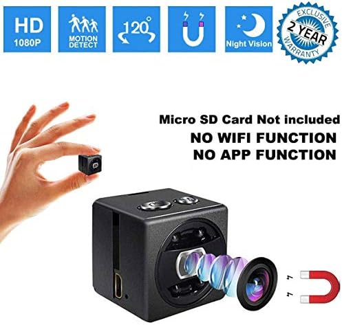 Mini Spy Hidden Camera cop cam - HD 1080P Portable Small Nanny Cam Surveillance Magnetic Security Camera with Night Vision/Motion Detection Perfect Indoor/Outdoor Surveillance Camera Home Car Office