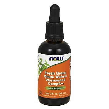 Now Foods, Fresh Green Black Walnut Wormwood Complex, 2 fl oz (60 ml)