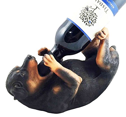 Pure breed rottweiler butcher s dog wine oil bottle hol…