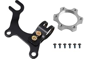 RUJOI Disc Brake Conversion Kit, 1Pcs Disc Brake Adapter Bracket Fitting Frame Mount Cycling Holder,1 pcs Alu-Alloy Threaded 