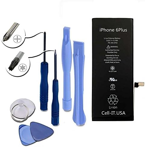 IPhone 6 PLUS (IPhone 6+) Replacement Battery : New zero cycle 5.5" 2915mAh (compatible with GSM &amp; CDMA Models A1522 / A1524 with installation tools