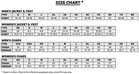 harley davidson size chart jacket