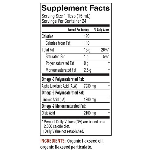 Barlean's Organic Lignan Flax Oil, 12-oz