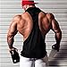 Panegy Men's Gym Hoodie Tank Top Sleeveless Skull Print Sport Fitness Tee - Black M
