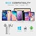 Wireless Earbuds IPX7 Waterproof, [Upgraded] Bluetooth 5.0 HiFi Bass Stereo in Ear Headphones, Bluetooth Earbuds with Charging Case, Mini Sweatproof Wireless Earbuds w/Mic Single/Twin Mode