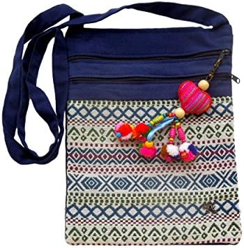Akitai Napa Goemetric Bag - Small Crossbody Bohemian Pompom bag- Sales Today Womens Handbags Ideas