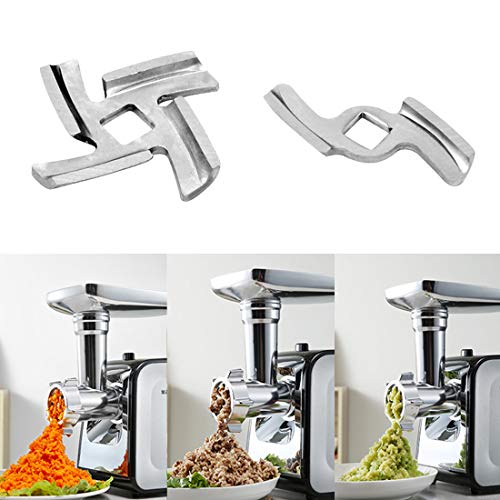 2-Pack Stainless Steel Food Meat Grinder Blade Knife Cutter for Food Chopper and Meat Grinder Machinery Parts