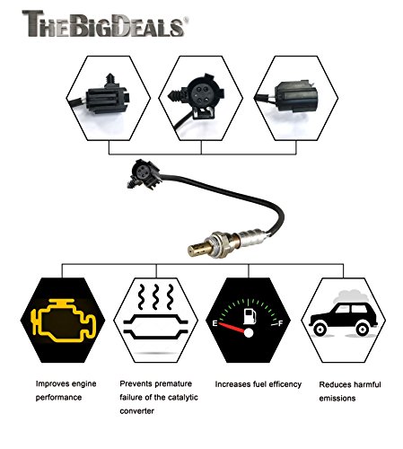 THEBIGDEALS T231381X Oxygen O2 Sensor 234-4078 13138 Downstream For Jeep Wrangler Cherokee TJ Grand Cherokee (Replaces# Bosch 13138 13280 Denso 234-4078 NTK 23099 56041344AD)