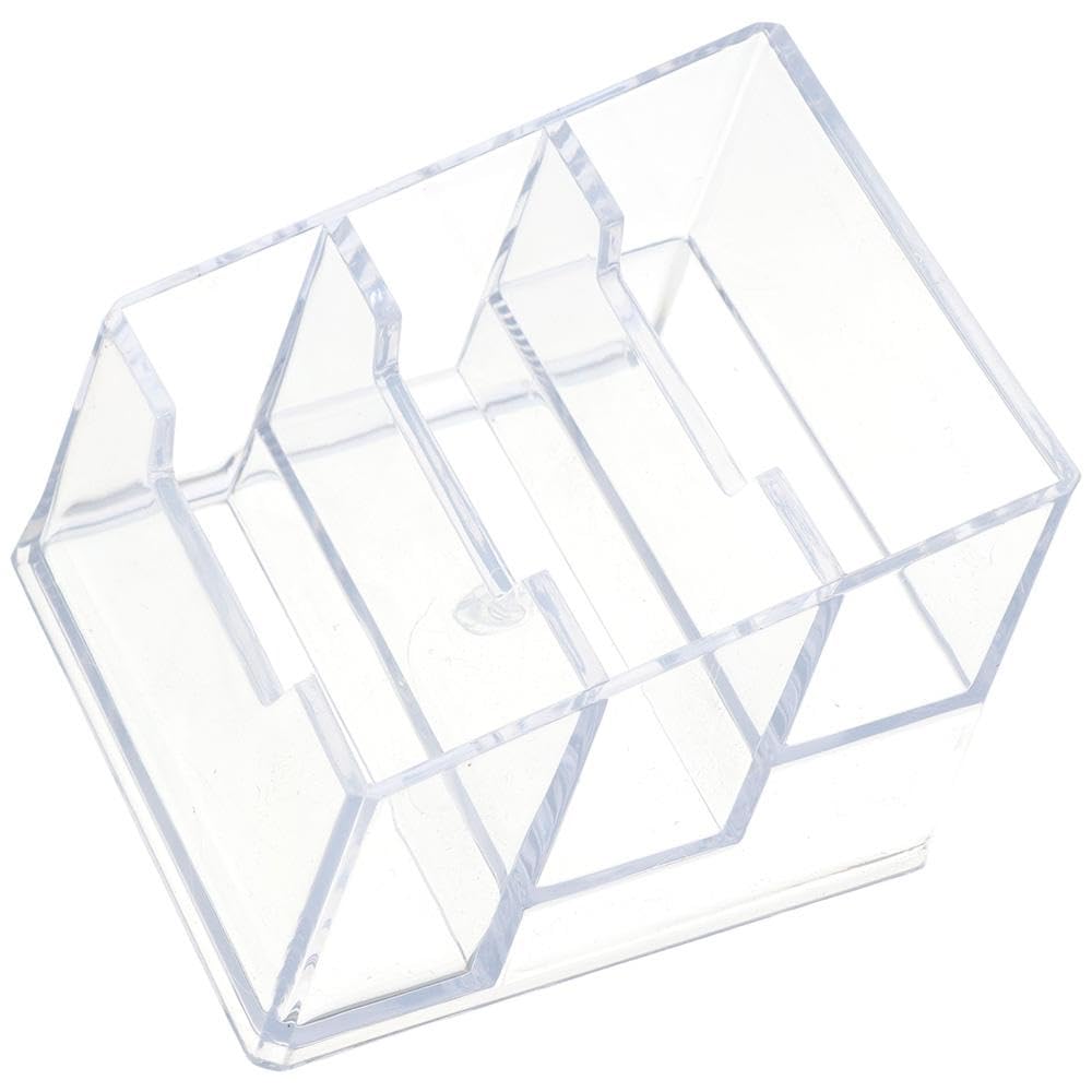 Risedot Acrylic Business Card Holder,3 Tier Clear Name Card Organizer for Office