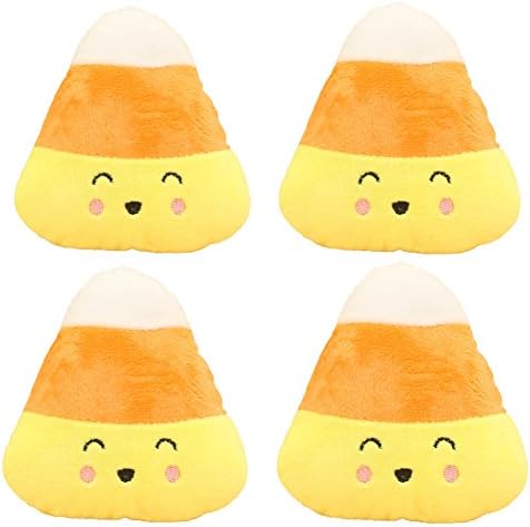 4PCS Candy Corn Plush Stuffed Doll Toy Set