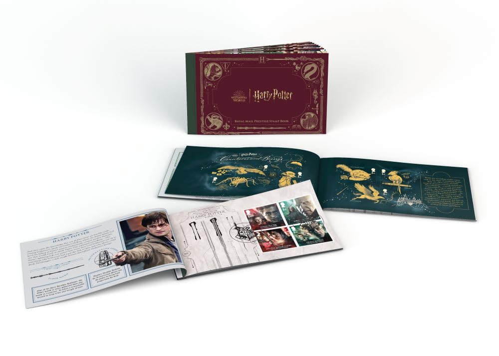 Official Harry Potter 2023 Prestige Stamp Book - Retail Cancelled Version by Royal Mail