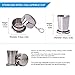 Mountaintop Vacuum Insulated Stainless Steel Water Bottle - Keep Cold 24 Hrs , Hot 6 Hrs + Stainless Steel Collapsible Cup ( White , 19oz )