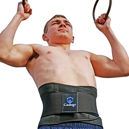 Thermogenic Lumbar Lower Back Brace â€“ free E-book on Lower Back Pain Relief â€“ Inner Elastic Boning & Dual Adjustable Straps â€“ Lumbar Support Belt for Lifting, Posture, Sciatica Scoliosis (Black, L)