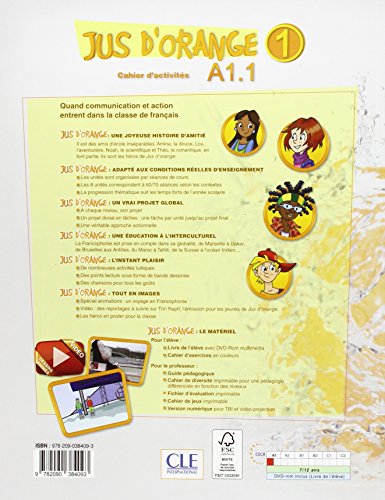 Jus d'orange 1 - A1.1 (METHODE JUS D'ORANGE) (French Edition)