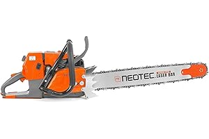 NEO-TEC NS892 92cc Gas Chainsaw with 24 inch Bar and Chain,2-Cycle Gasoline Power 5.2KW 7HP Chain Saws for Big Wood Cutting,All Parts Fit for MS660 G660