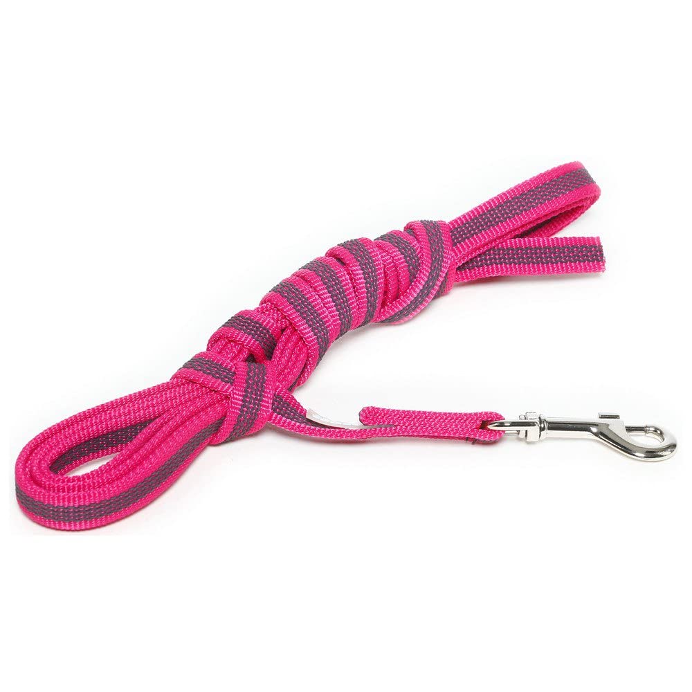 Color & Gray Super-Grip Leash with Handle, 14 mm x 5 m, Pink-Gray