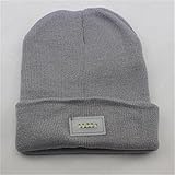 Extremely Bright LED Lighted Beanie, Cap, Hat! Unisex! Perfect Hands Free Flashlight for Jogging, Dog Walking, Hunting, Camping, Grilling, and More (One size, gray#)