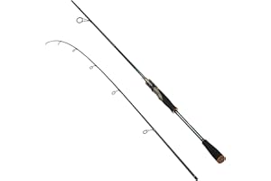 E EURASIAN SPORTS Eurasian Sports Medium Spin&Cast Fishing Rod Graphite Bass Fishing Rods Carbon 2 Piece Spinning Pole, Anti-tangling Guide Ring Portable Baitcasting Fishing Rods for Freshwater, Saltwater, Trout, Bass