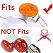 2x Front 1157 Amber 1986-2010 (3 inch / 77 mm) Pancake LED Turn Signal Light Blinker for Harley Davidson 86-13 Electra Glide, 86-18 Road King, 86-17 Heritage Softail, 99-03 Road Glide (1157 Yellow)