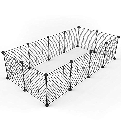 Tespo Pet Playpen, Small Animal Cage Indoor Portable Metal Wire yd