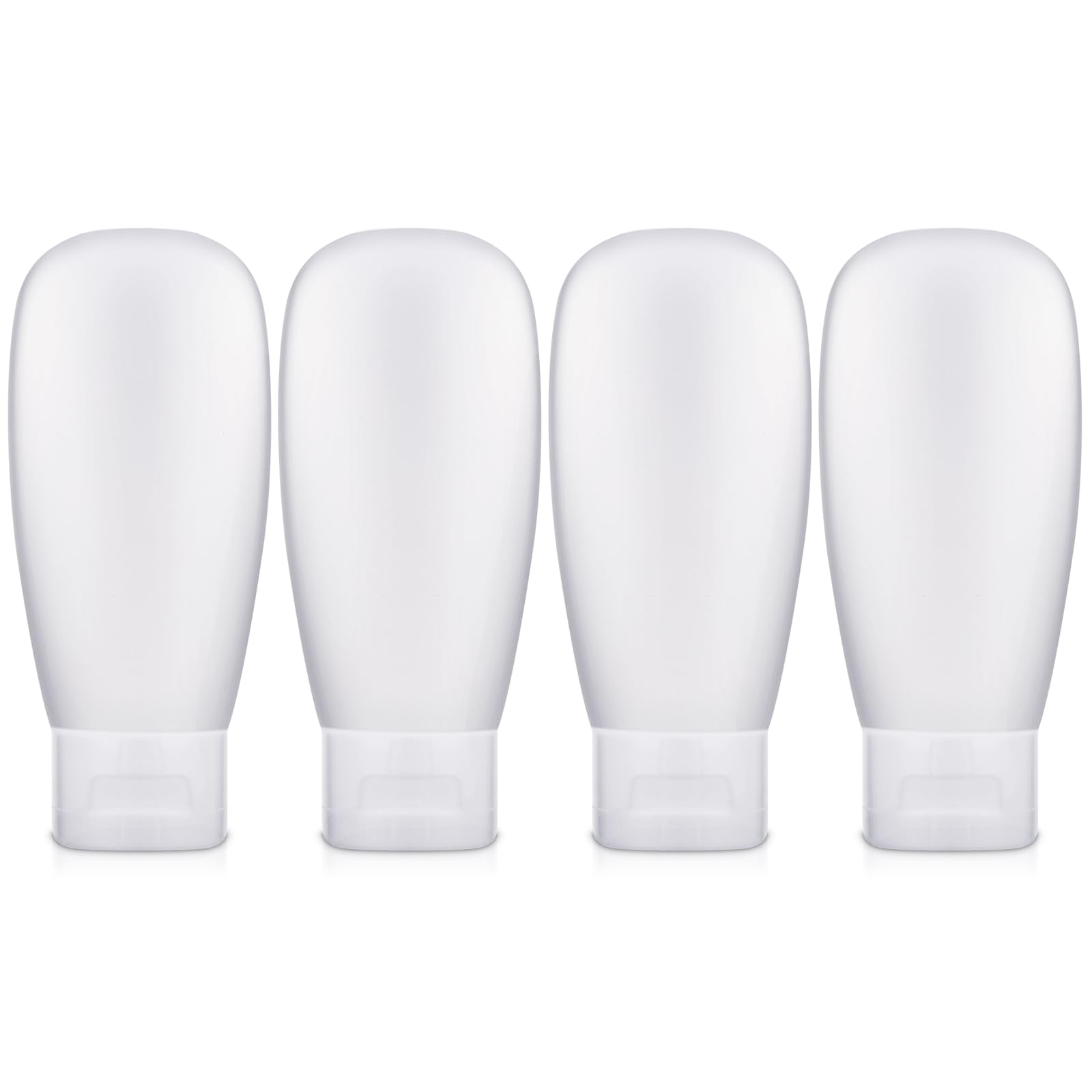 Thinp 4 Pack Travel Bottles - 60ml Portable, Leak Proof Containers for Toiletries