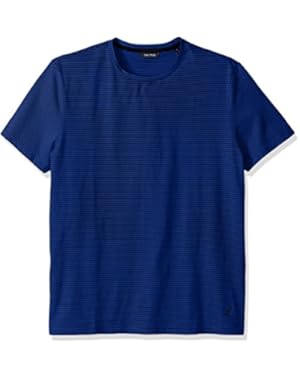 Men's Short Sleeve Slim Fit Striped Crew Neck T-Shirt