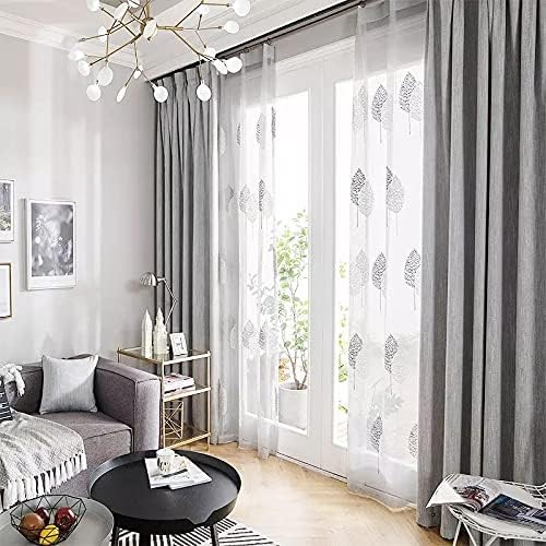 Melodieux 1 Panel Room Darkening Curtain, 15% Cotton Blend Draps with Tiebacks - Image 5