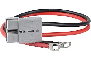 TOOZOKY 8AWG Cable with 50A Connector for LiFePO4 Battery Compatible with Anderson Connector, M8 Terminal, Quick Connectors Power Transfer for Lithium Batteries of Boat, RV