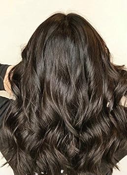 LaaVoo 8zoll/20cm Mono Topper Echthaar Human Hair Toppers Haarteil Naturliches Schwarz #1B 4'*5' Invisible Crown Extensions