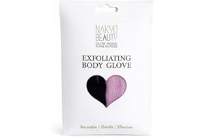 Nakyo Beauty Exfoliating Body Glove-2pc Eco Friendly Exfoliating Body Scrubber, Dead Skin Remover, Exfoliator Body Scrub Mitt