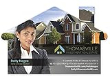 500 Custom 4" House Shaped Magnet Printed With your