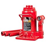 Torin Big Red Hydraulic Stubby Bottle Jack, 12 Ton (24,000 lb) Capacity