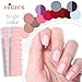 HIGH'S Upgrade EXTRE Adhesion Nail Wraps Decals Art Transfer Sticker Collection Manicure DIY Fullnail Polish Patch Strips for Wedding, Party, Shopping, Travelling, 20pcs(Misty Rose)