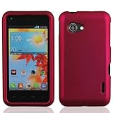 LF 3 in 1 Bundle Accessory for Verizon LG Enact VS890 - Hard Case Cover pen. Stylus, Screen Wiper (Pink)